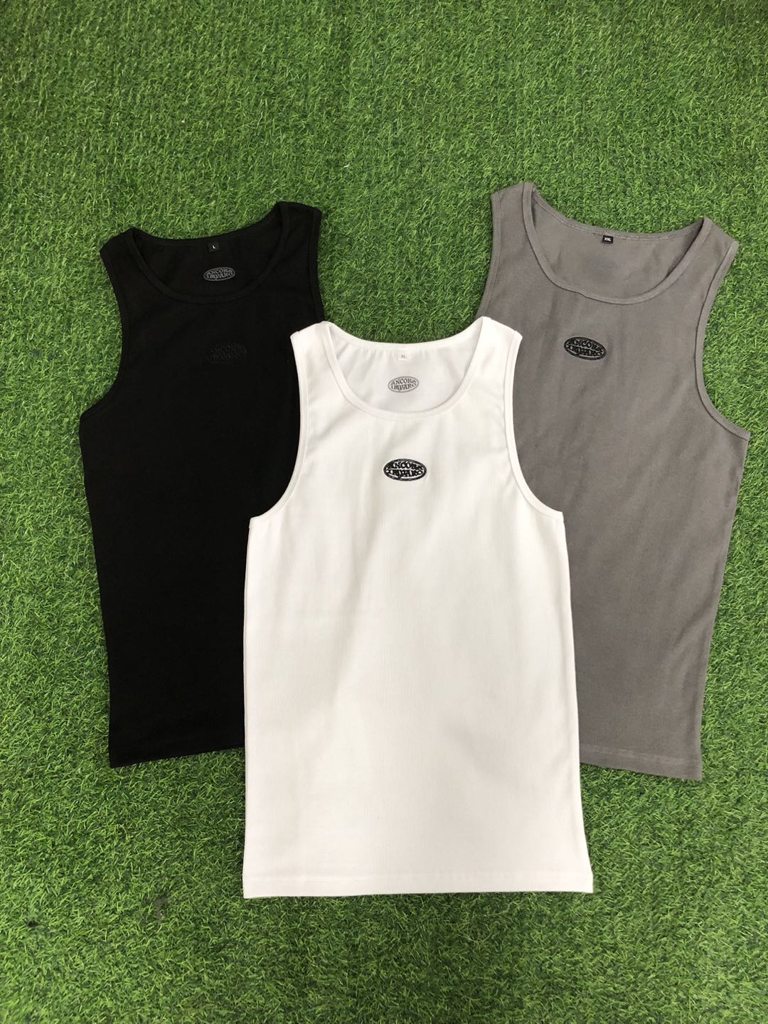 ANCORA RIBBED ESSENTIALS — 3-Pack Tank (NEUTRALS)