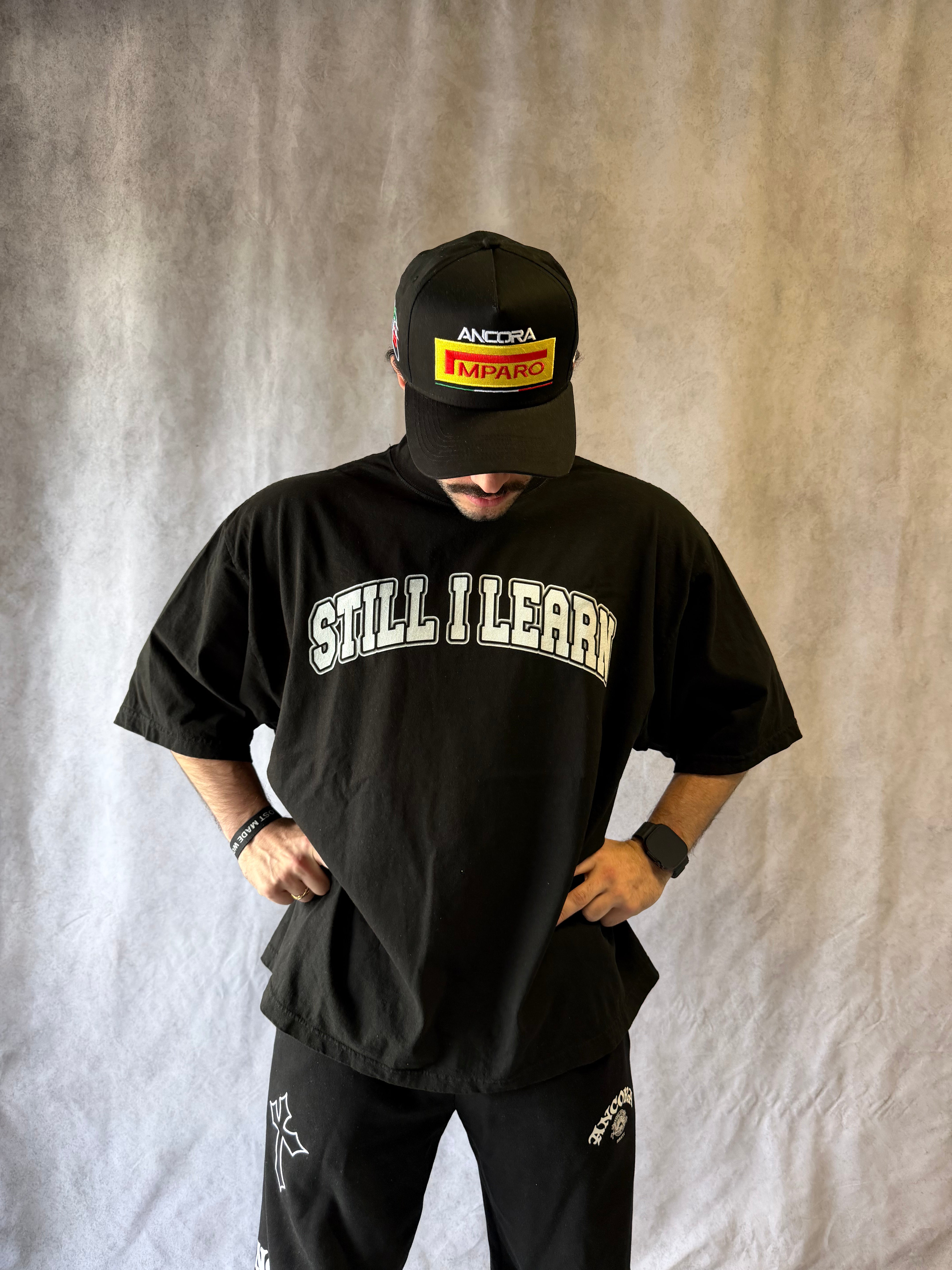 STILL I LEARN WORLD TOUR TEE - BLACK