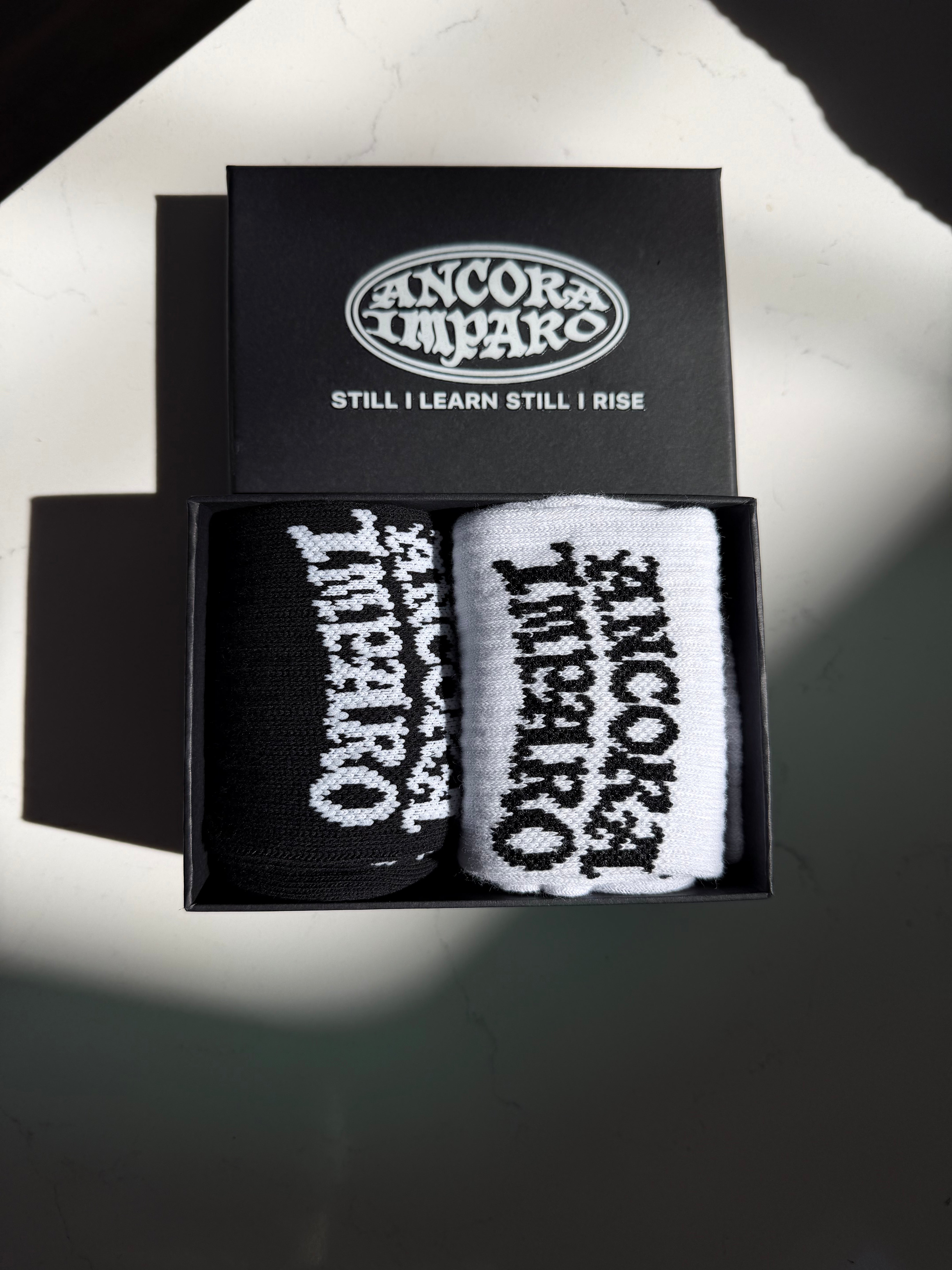 ANCORA IMPARO CREW SOKKEN DOOSPAKKET - TEKSTLOGO