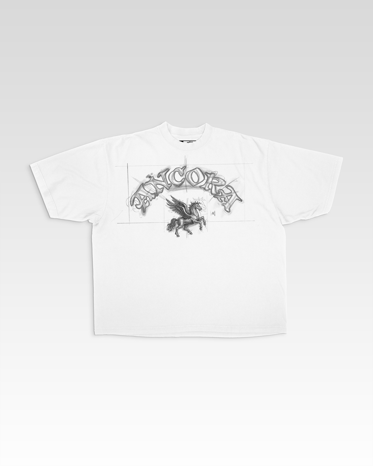BLUEPRINT T-SHIRT IN WIT