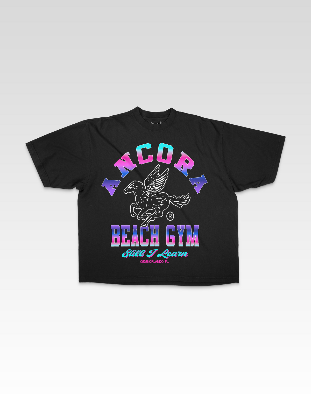 ANCORA BEACH GYM TEE - BLACK
