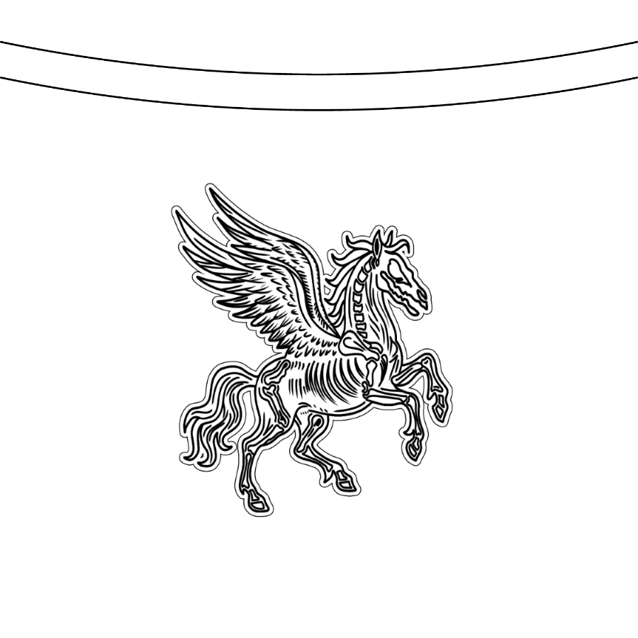 PEGASUS OF DARKNESS SW MUSCLE TEE IN BLACK