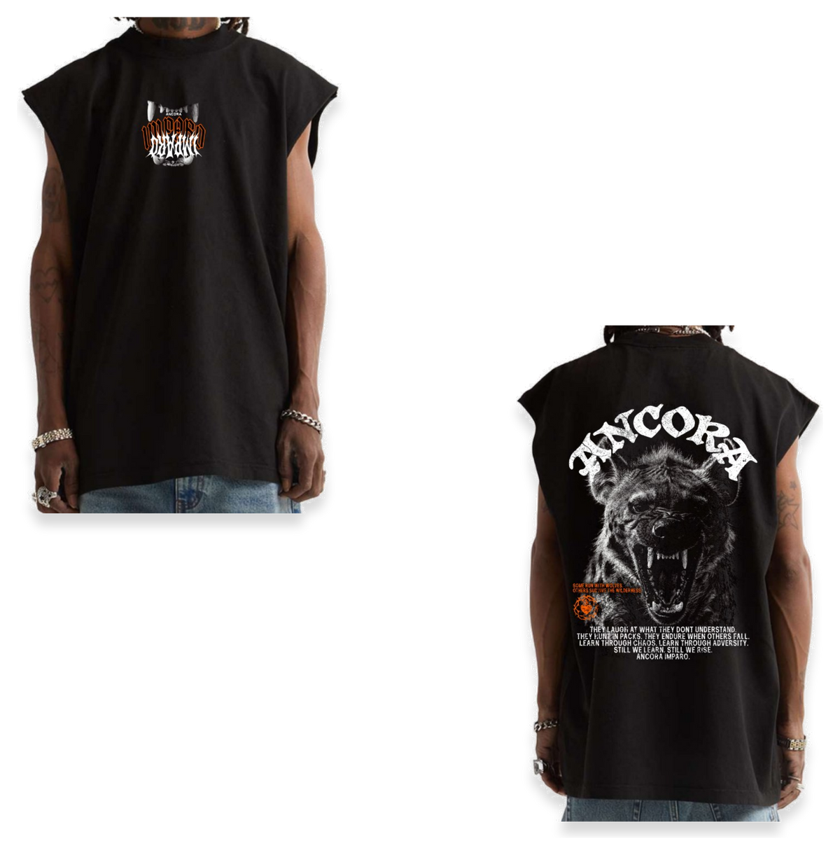 THEY LAUGH AT US SW MUSCLE TEE IN BLACK