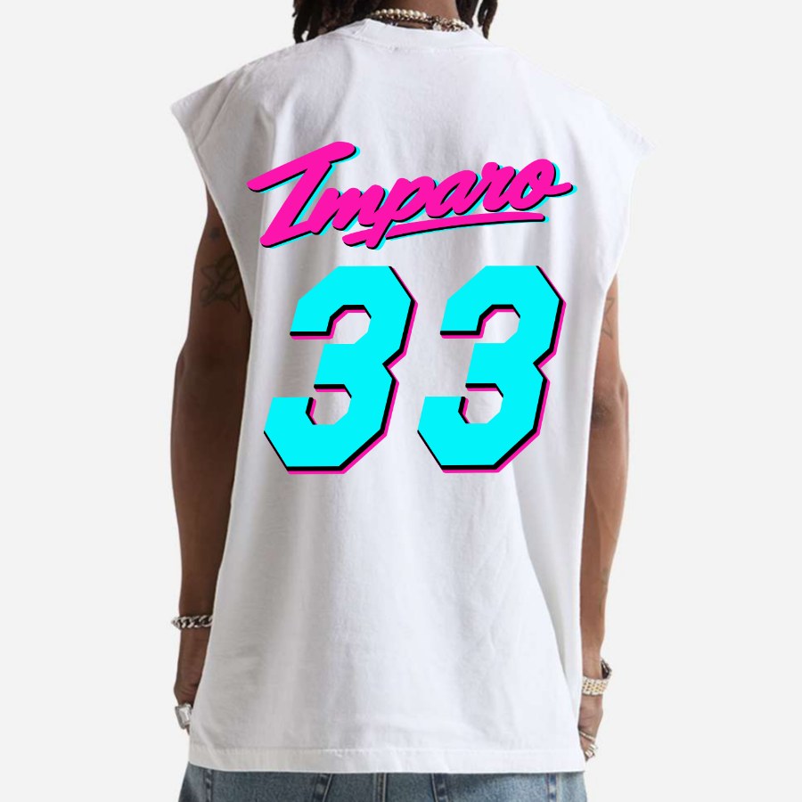 ANCORA VICE CITY MUSCLE TEE - WHITE