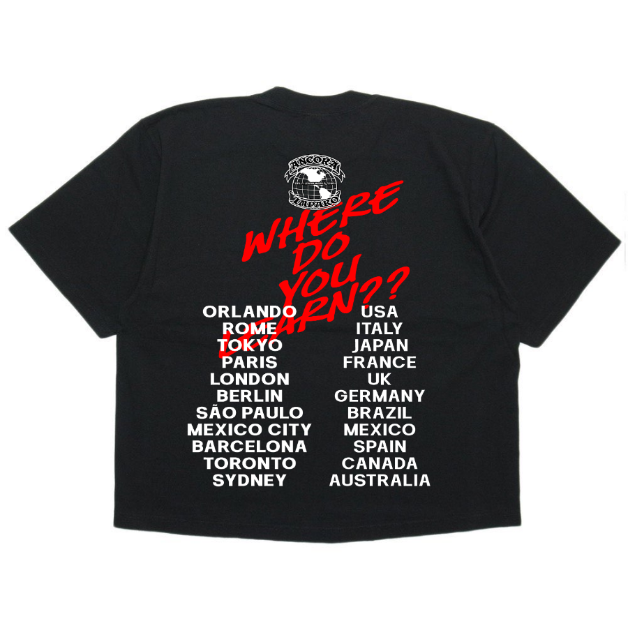 STILL I LEARN WORLD TOUR TEE - BLACK