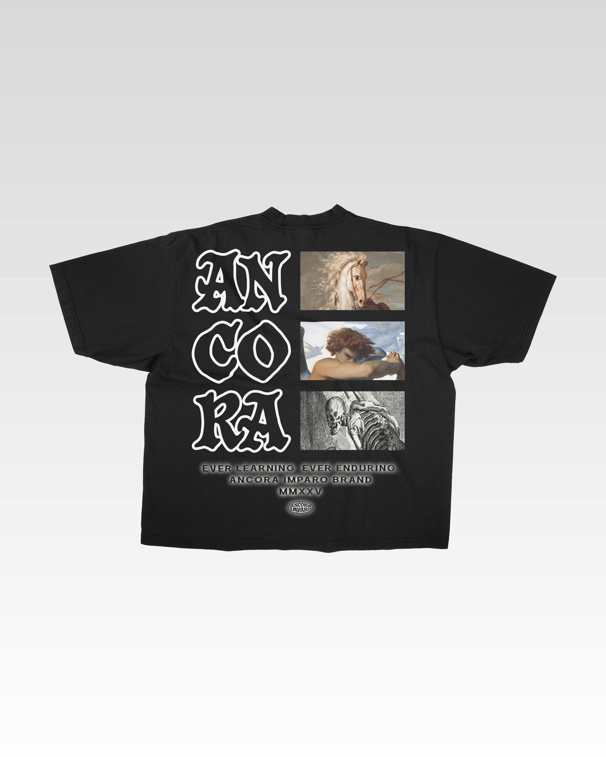 DRIE OGEN T-SHIRT IN ZWART