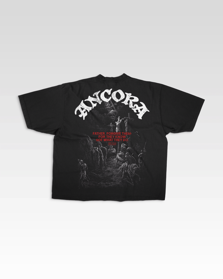 FATHER FORGIVE THEM TEE - BLACK