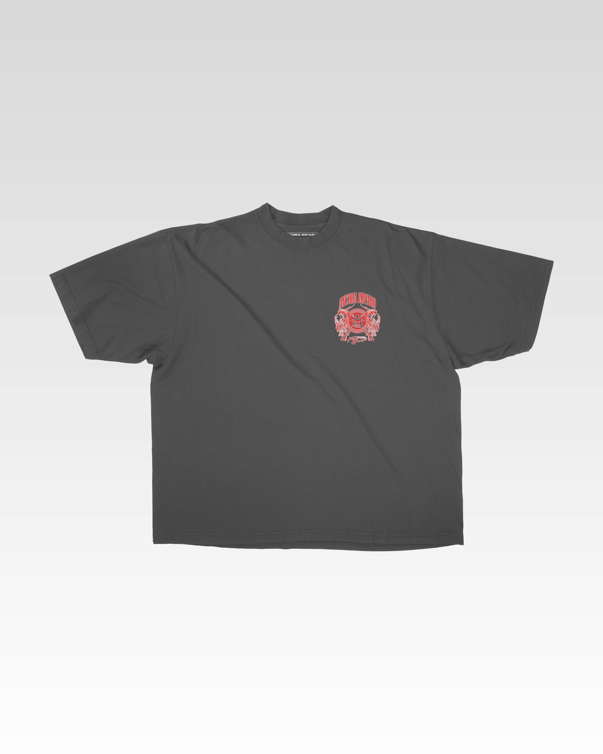 VUUR PAARD ZEGEL T-SHIRT - SCHADUW