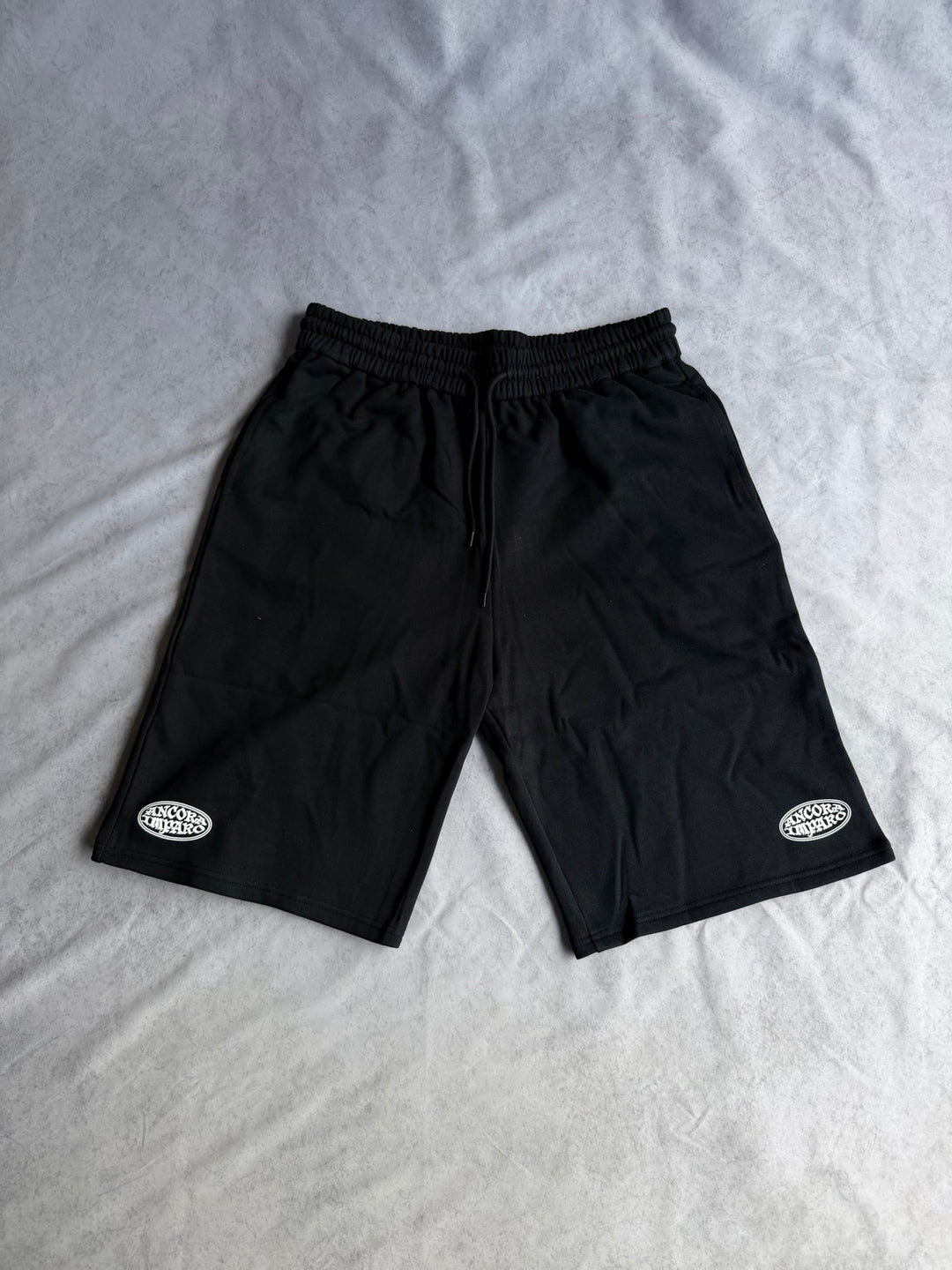 ANCORA SWEAT JORTS - BLACK