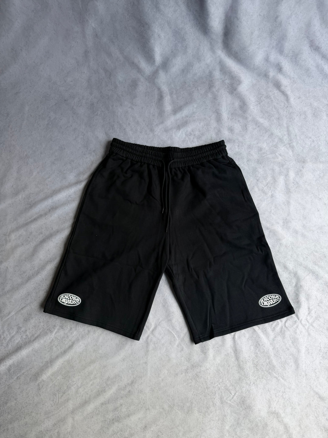 ANCORA SWEAT JORTS - BLACK