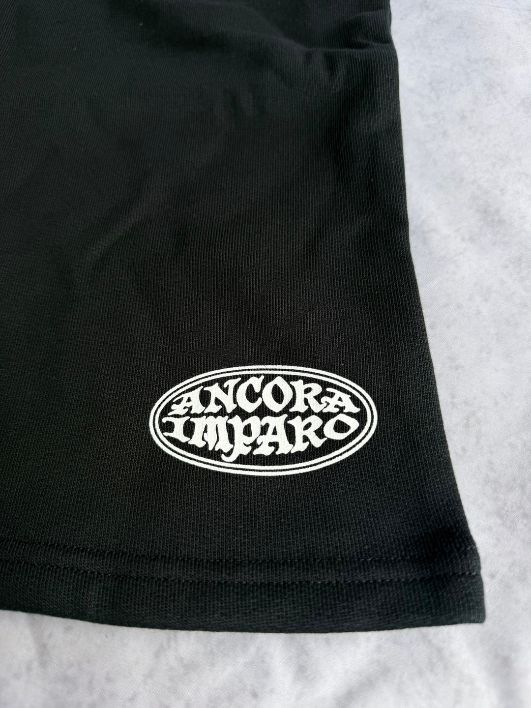 ANCORA SWEAT JORTS - BLACK