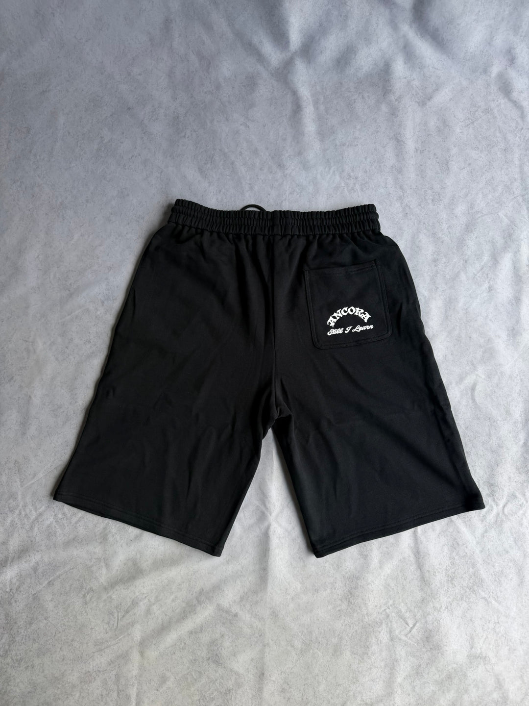 ANCORA SWEAT JORTS - BLACK