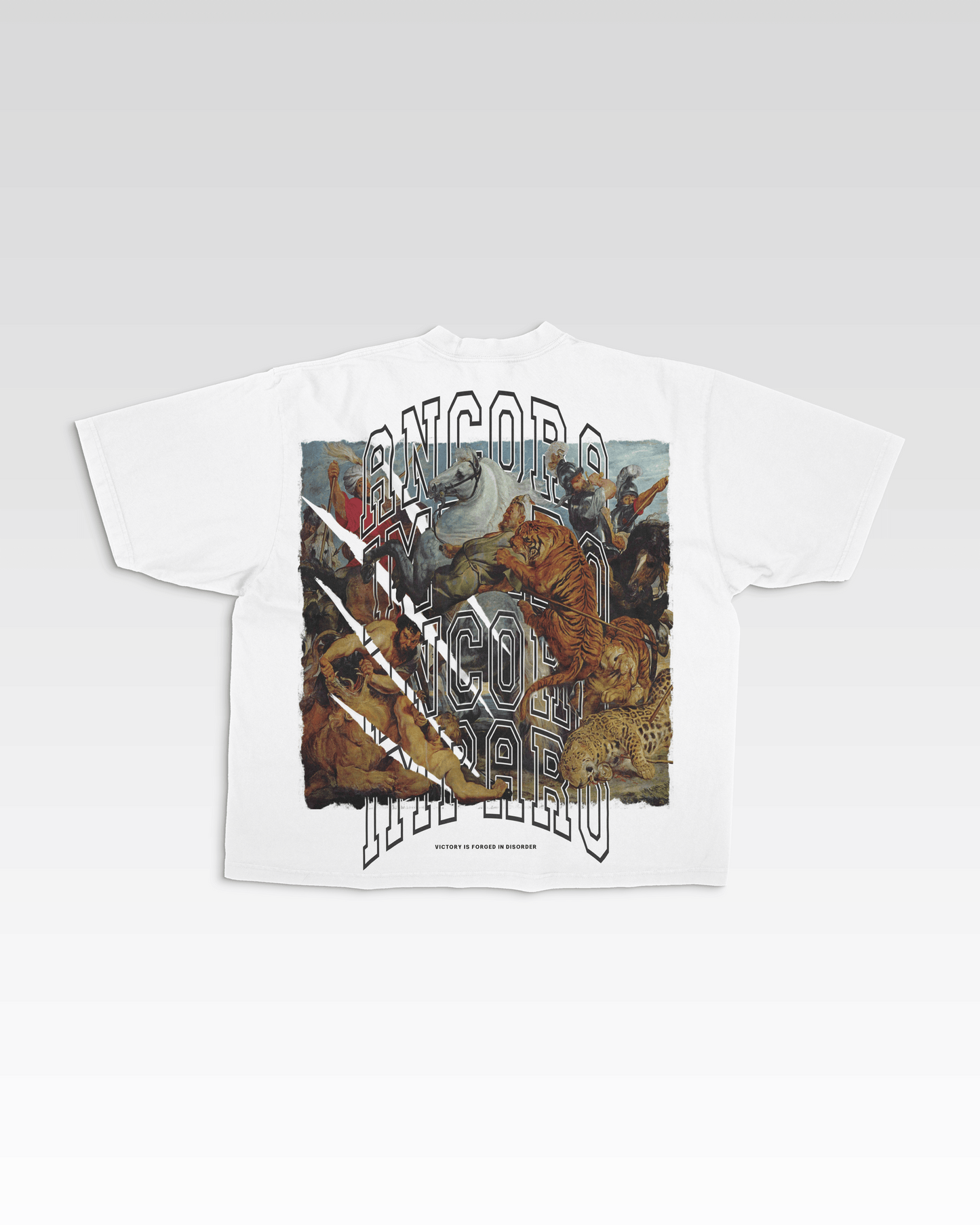 TIGER HUNT TEE IN WHITE