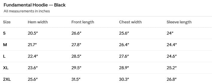 Fundamental Hoodie