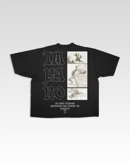 BLUEPRINT TEE IN BLACK