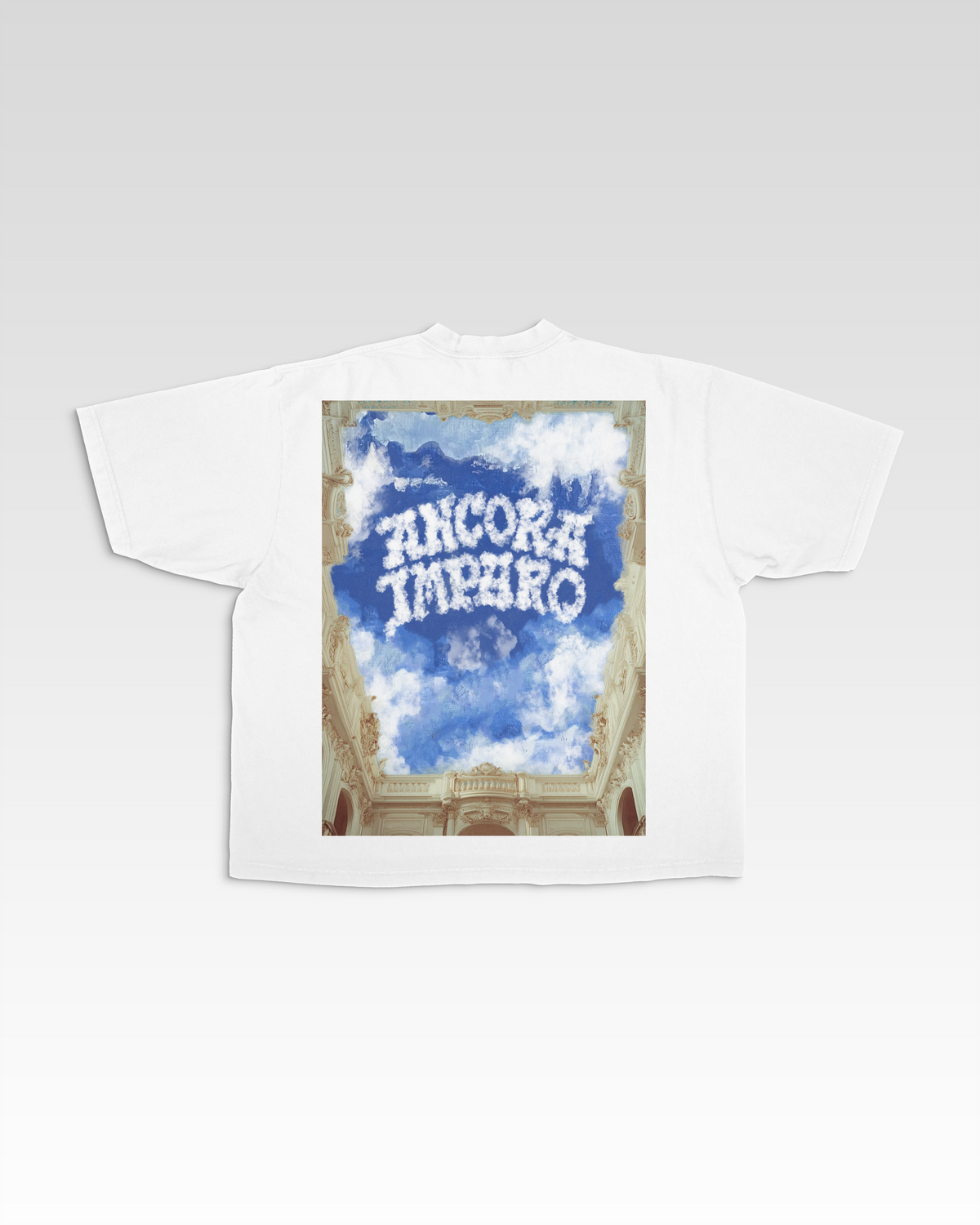 CLOUDS T-SHIRT IN WIT