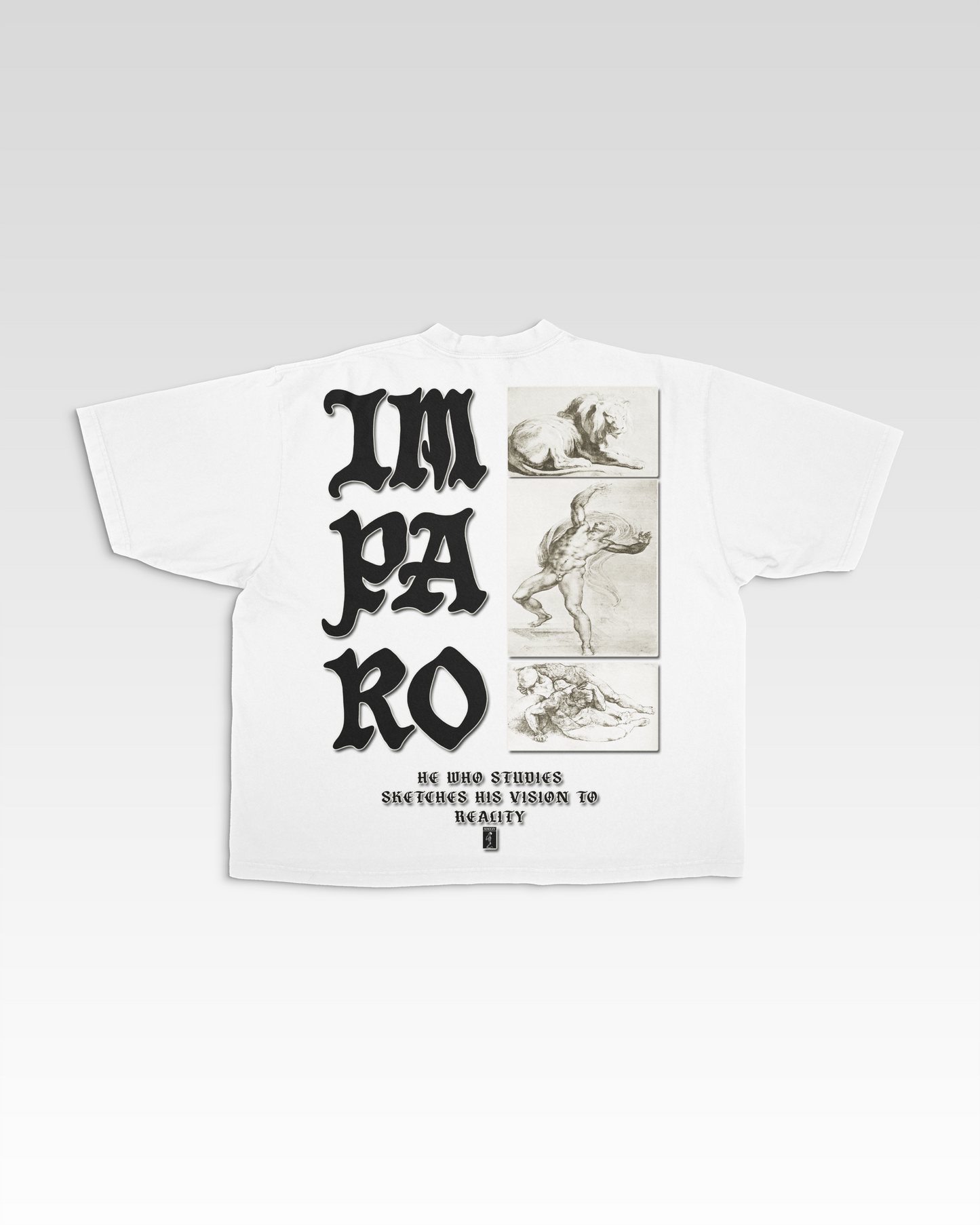 BLUEPRINT TEE IN WHITE