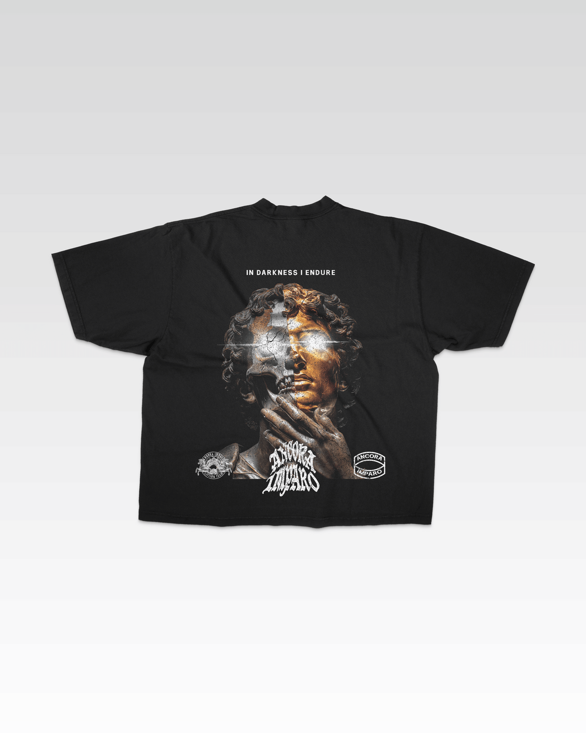 TWO FACE T-SHIRT IN ZWART