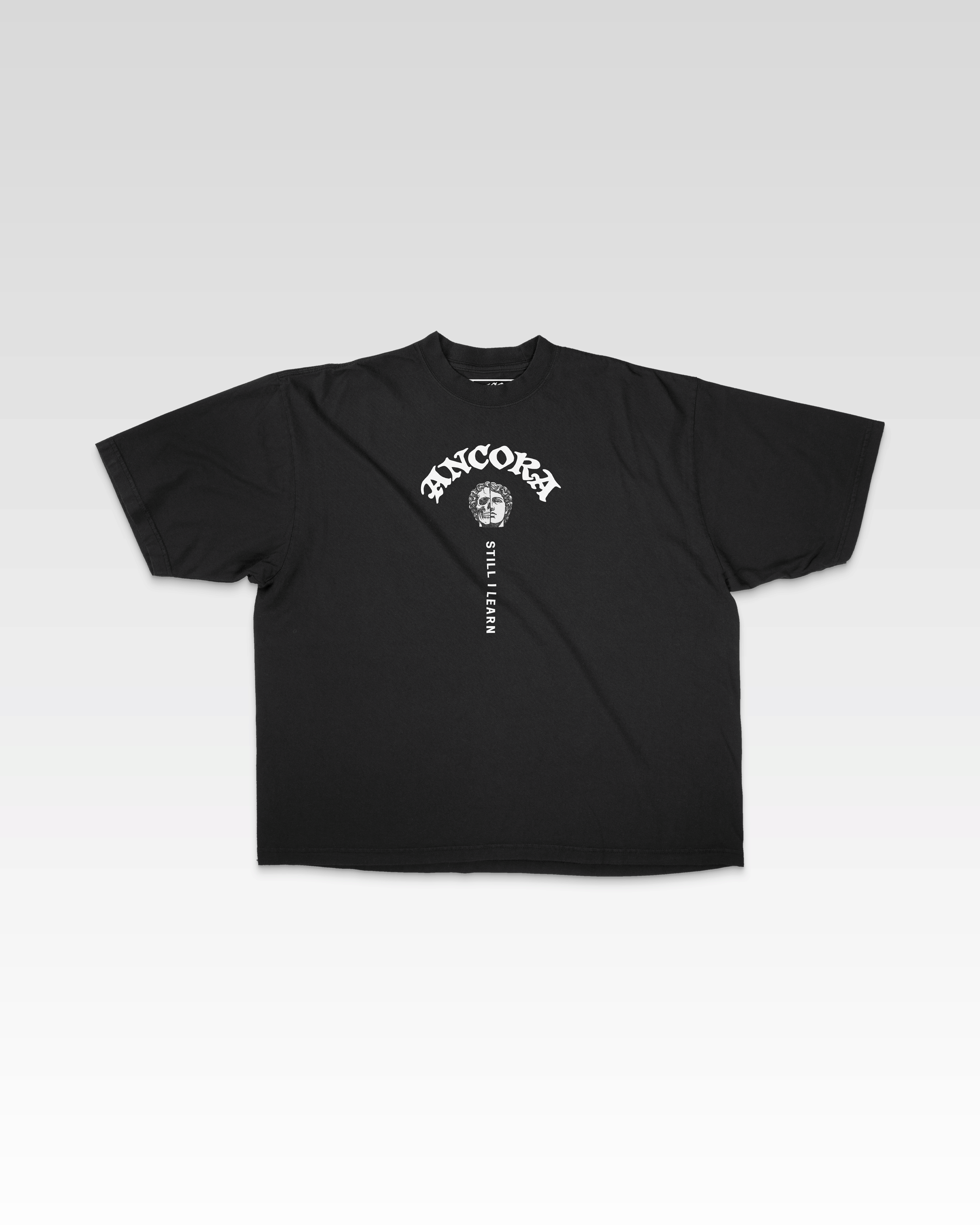 TWO FACE TEE IN BLACK – ANCORAIMPAROBRAND