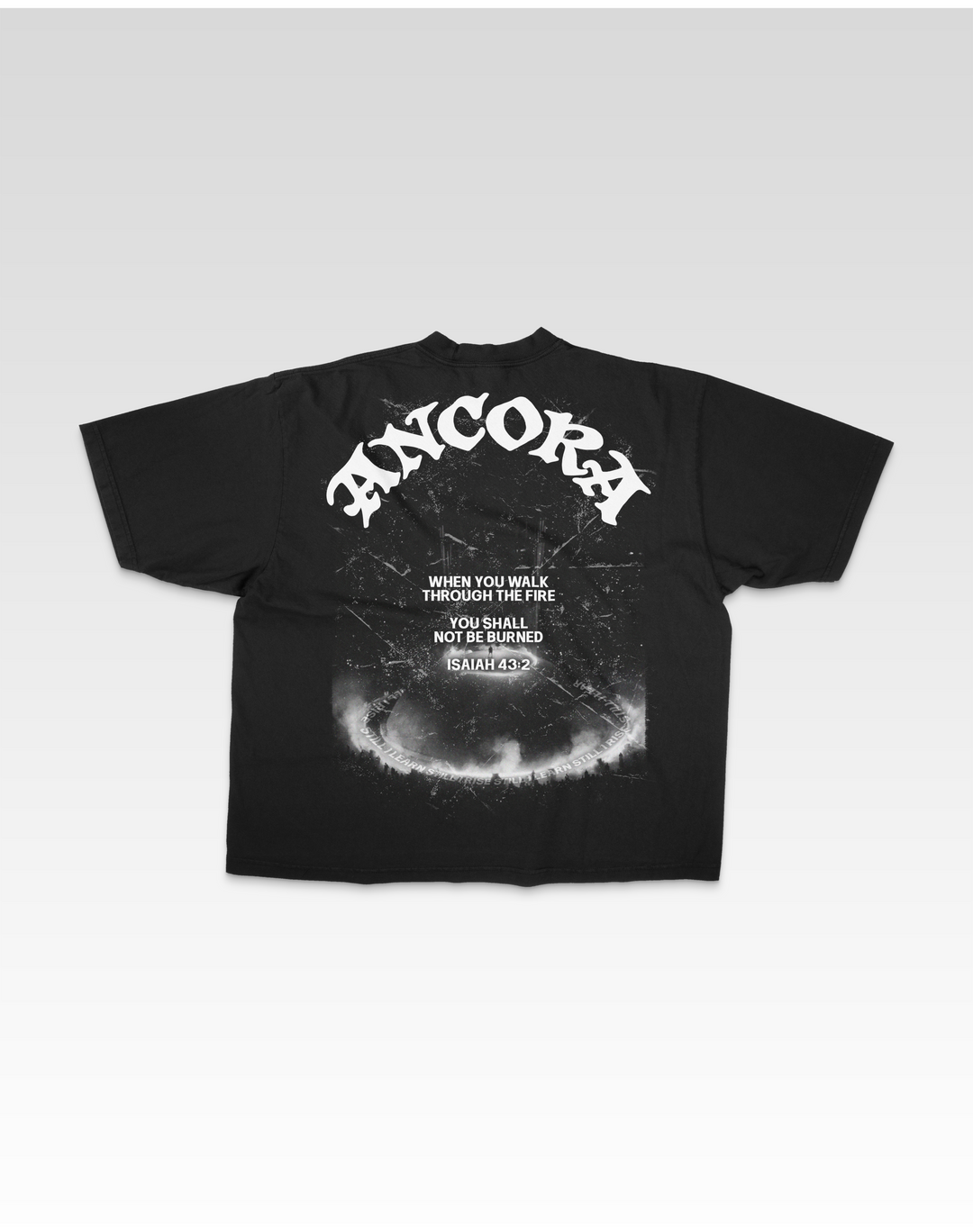 YOU SHALL NOT BURN TEE IN BLACK