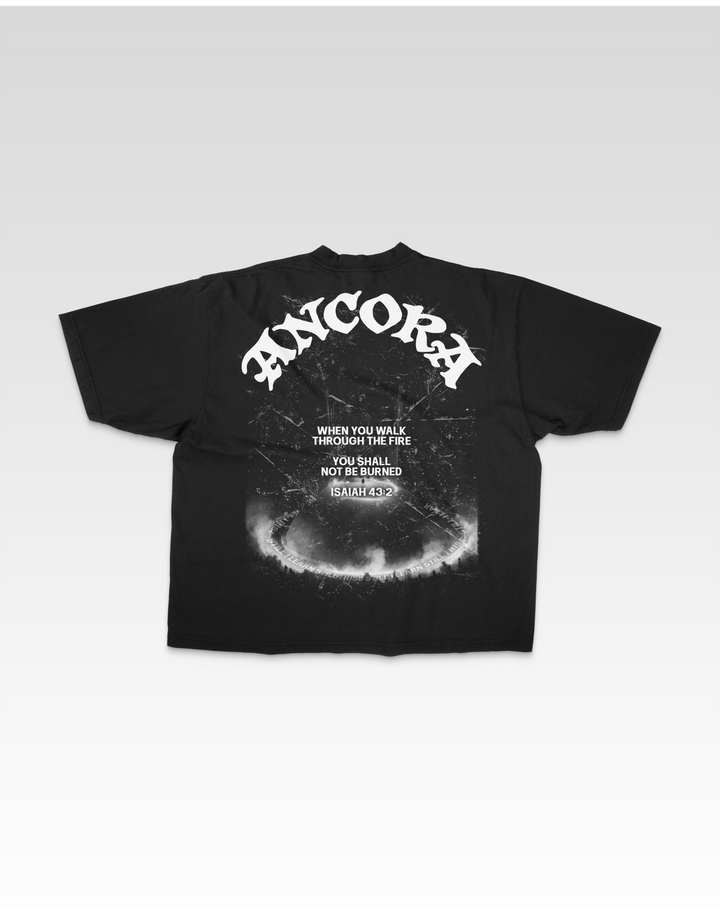 YOU SHALL NOT BURN TEE IN BLACK