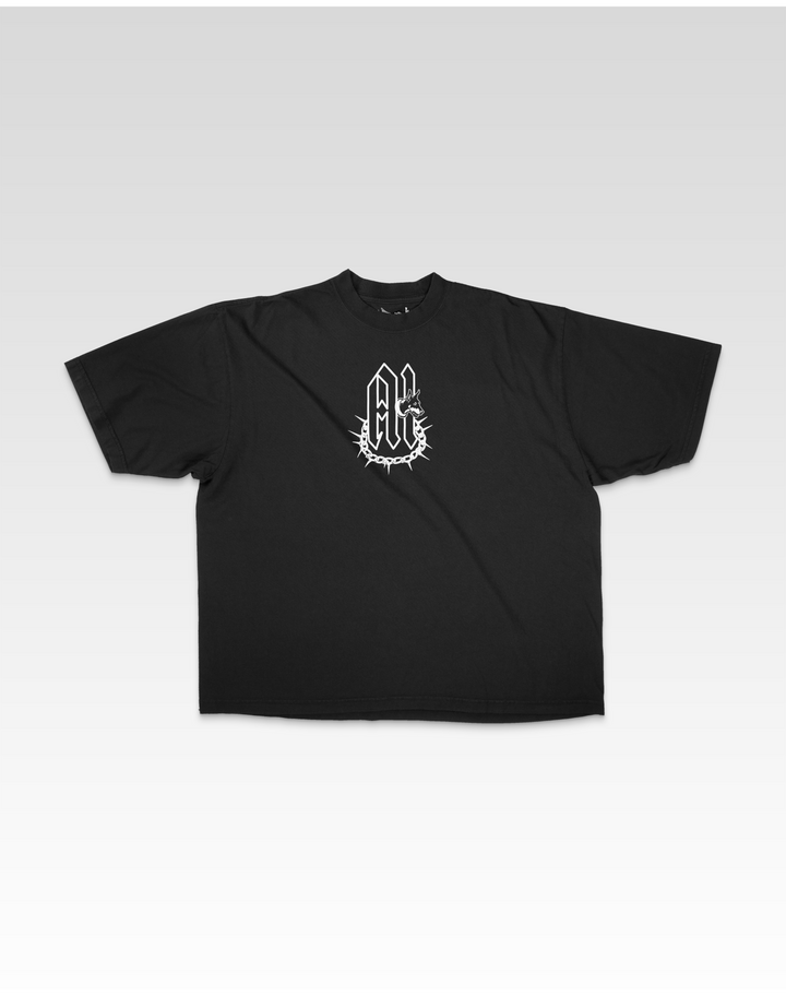 NON OMNIS MORIAR TEE IN BLACK