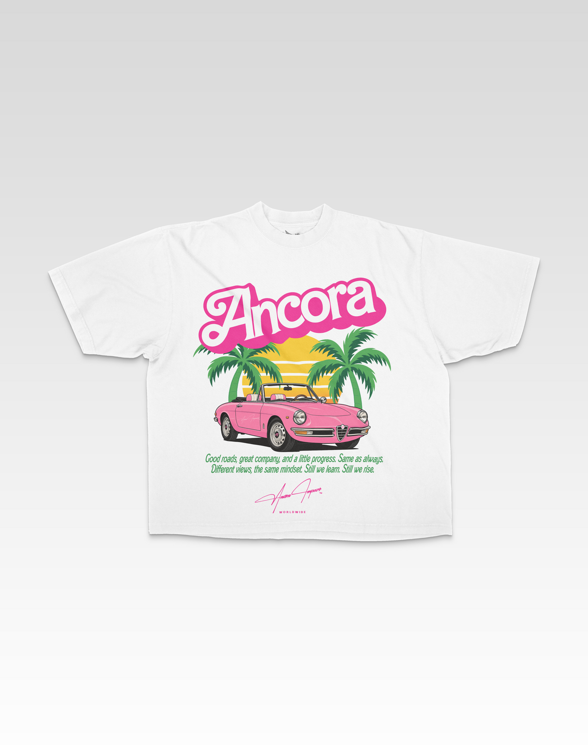 ANCORA  DREAM DRIVE TEE - WHITE