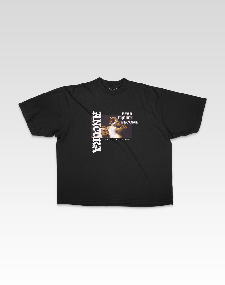 FEAR ENDURE BECOME TEE IN BLACK