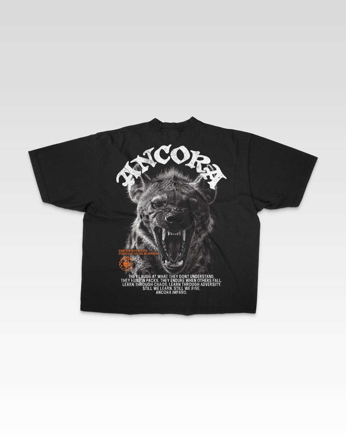 THEY LAUGH AT US TEE IN BLACK
