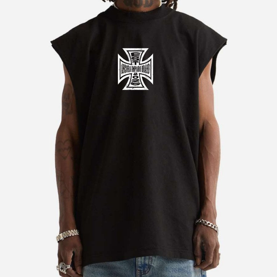 WCC ANCORA IMPARO EST TIGER SW MUSCLE TEE - BLACK