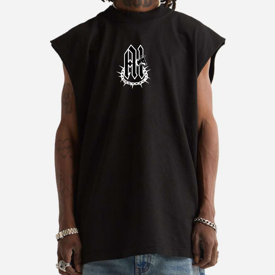 NON OMNIS MORIAR SW MUSCLE TEE IN BLACK
