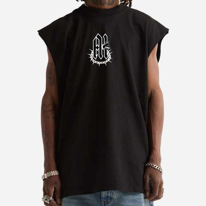 NON OMNIS MORIAR SW MUSCLE TEE IN BLACK