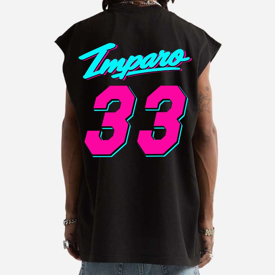 ANCORA VICE CITY MUSCLE TEE - BLACK
