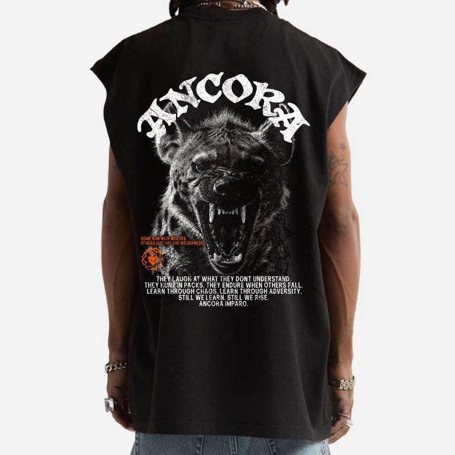 THEY LAUGH AT US SW MUSCLE TEE IN BLACK