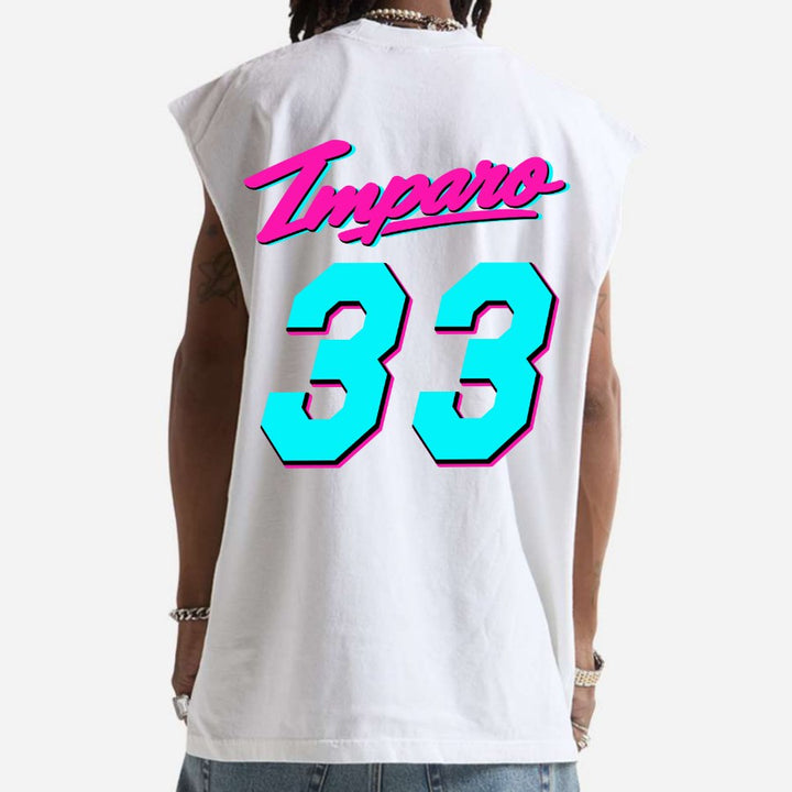 ANCORA VICE CITY MUSCLE TEE - WHITE