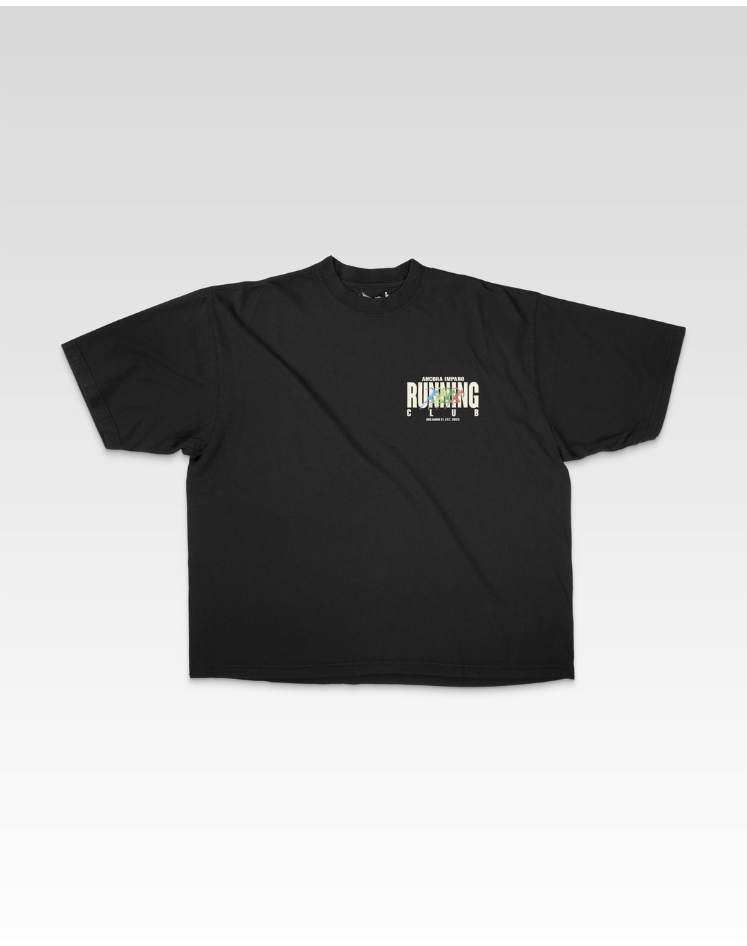 RUNNING CLUB TEE IN BLACK
