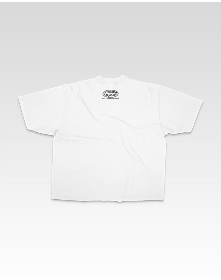 FUNDAMENTAL SIDEWAYS TEE - WHITE & BLACK