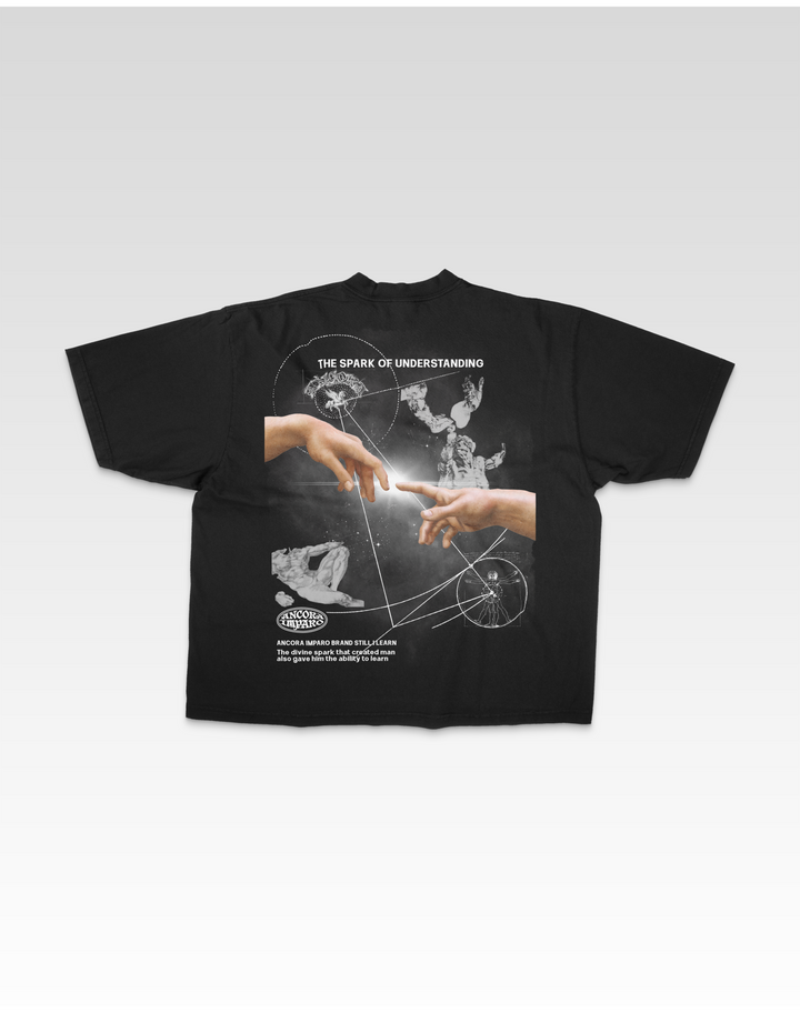 SPARK OF UNDERSTANDING TEE IN BLACK