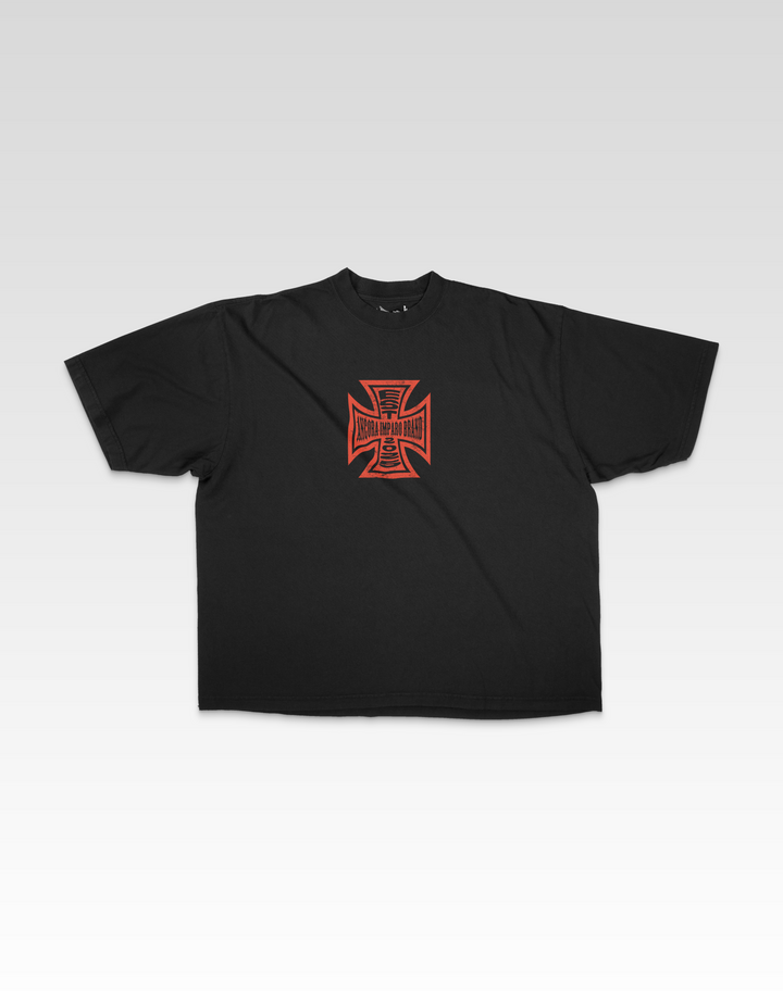 WCC ANCORA IMPARO EST TEE IN BLACK & RED